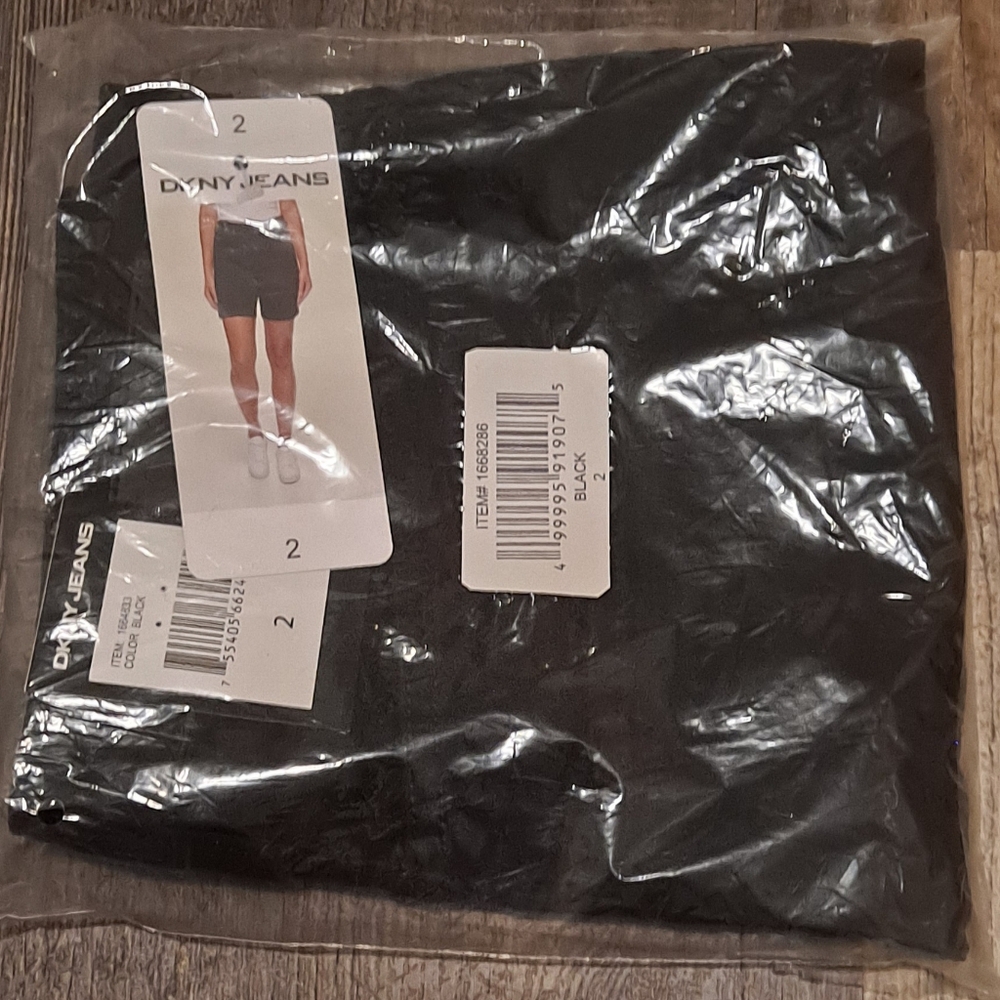 DKNY Black Jean Shorts Size 2